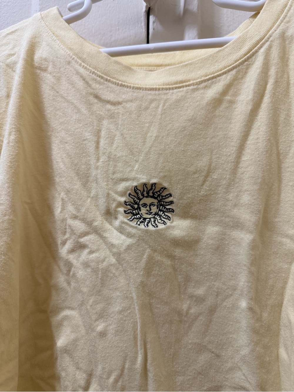 Hollister Pale Yellow Crewneck Tee